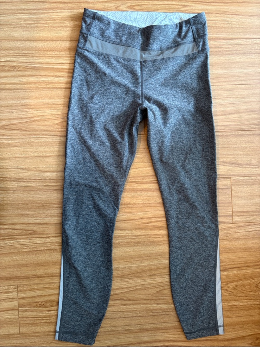lululemon athletica Grey Heather High-Rise Leggings with Reflective gear